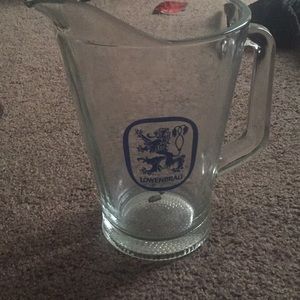 Lowenbrai glass pitcher
